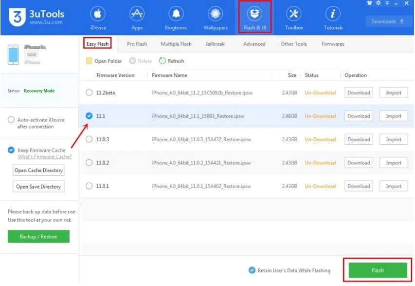 3utools アクティベーションロックを解除