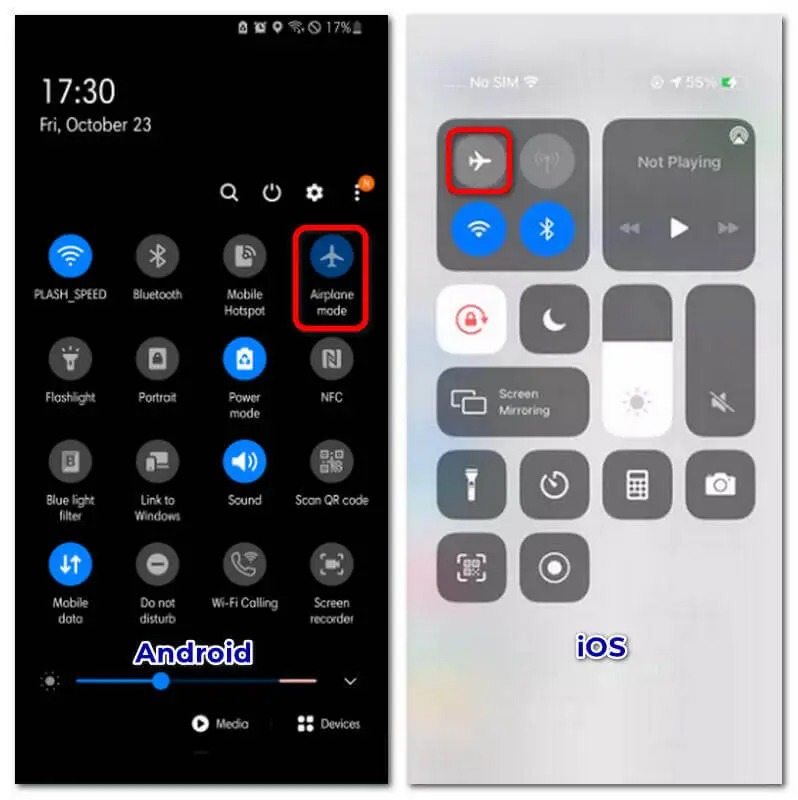 iphone 位置 情報 オフ に すると 飛行機のアイコン